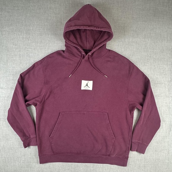 Jordan Other - Jordan Hoodie Mens 2XL Purple Flight Patch Pullover Fleece Sweatshirt DA9816-610